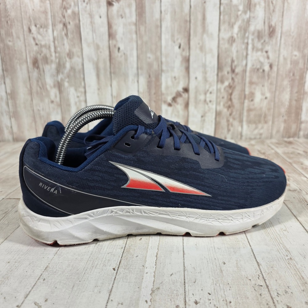 Altra Rivera Navy Blue Red Running Shoes Mens 9.5 AL0A4VQL445